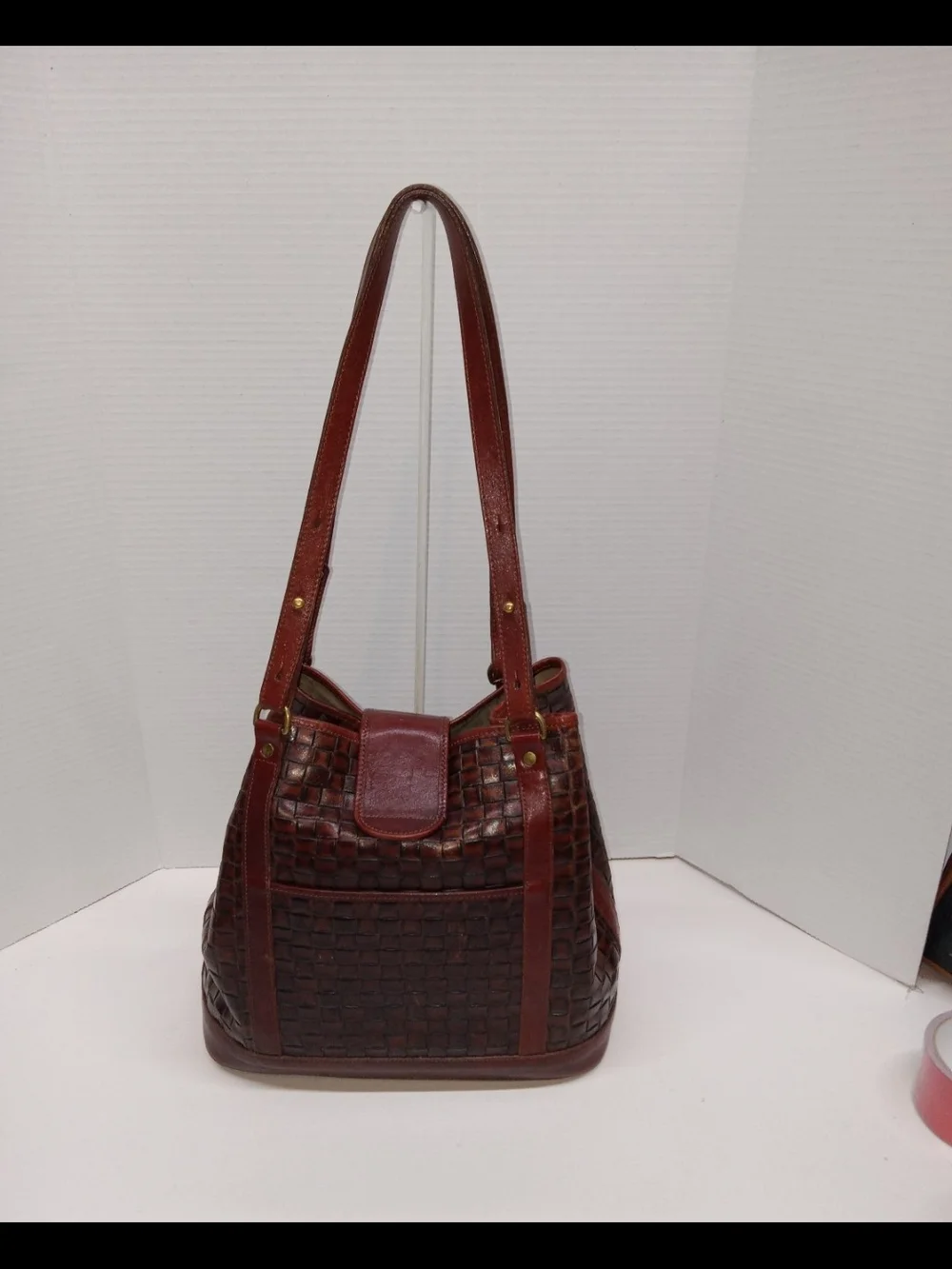 Brahmin braided leather